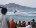 An evening tow-in session was the highlight of the first day of the FPT contest in Porto Pollo