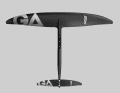The front wing and the front part of the fuselage consist of one part, the rear part including the back wing is screwed on