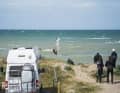 The perfect spot: right in front of the motorhome or caravan.