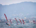 Four races in well over 20 knots were started on the first day.