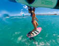 "Wingsurfing is the ideal complement to windsurfing," says Shawna, "and the best way to learn foiling."