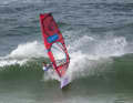 With an outstanding wave right at the start of the day, she knocked out favourite Lina Erpenstein