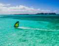 Whether windsurfing in turquoise waters...