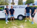 Beim Testen steht mit „den Jungs“ Marco Still, Tim Kröner, Fredrik Arbs und Toni Frühmann (v.l.) ein starkes Team zur Verfügung.