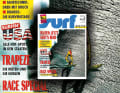 On the cover of *Surf* magazine in April 1992, Jason Polakow is seen escaping a Hookipa wave; the photograph was taken by Darrell Wong.