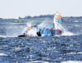 The crash of Hugo Sjöberg and Brendan Lorho in the sequence