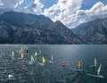 Colourful sails against a mountain backdrop made for great pictures