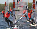 Instead of the hoped-for slalom, there were course races in light winds