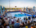 With perfect weather and packed stands on the Citywave platform, the surfers thrilled the crowd.