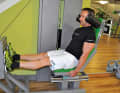 Leg press This exercise trains your entire leg muscles: the front and back of your thighs as well as your gluteal muscles. The best way to do this exercise is on the leg press. Extend your legs fully without overstretching...