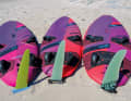 WIr zeigen die Shape-Unterschiede bei Slalom-, Freerace- und Freeride-Boards
