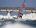 Windsurfing in winter has its own special charm