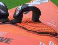 The pads in the heel area of the Tabou DaCurve are very thick, which provides a lot of cushioning on hard landings.