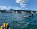 Unforgettable moments on a unique tour: a break in front of the chalk cliffs of Møn and a padel ride through Copenhagen.