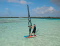 1) Switch the feet to the switch stance position when travelling in a dip.