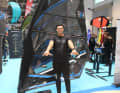 Point-7-Boss Andrea Cucchi mit dem neuen F1-E in der Slalom-Version