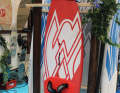 Auf der boot sind bislang Prototypen vom Waveboard Barracuda...