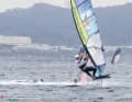 The sail had come loose from the board...