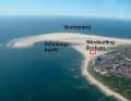 The sandbank shields the bay from the North Sea and creates perfect climbing conditions