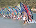 Fun Race bei einem Quiksilver Windsurf Camp