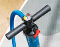 The pump is supplied with inflatable WindSUPs.