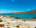 Elafonisi (pictured) and Balos are among the most beautiful beaches on the island - crowded in summer, deserted in winter.