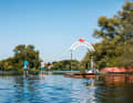 You can top up your paddling calories at many places along the route - like here in Preetz.