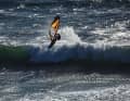 Windsurf-Profi Flo Jung "bei der Arbeit"