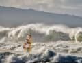 ...or the struggle of Alex Mussolini on his way through the surf.