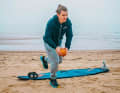 I deliberately chose this exercise so that your sense of balance keeps you on the board if you put too much weight on your back foot during the jibe.