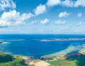 Viewed from the air, the large standing areas on the shore can be surmised