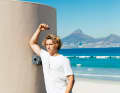 Rollen des seitlichen Rumpfes (Latissimus) mit der Blackroll