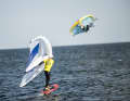 Wingfoil-Action vor dem Ahoi Camp in Altenteil.