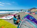 In El Médano, the PWA pros take to the water for training and the World Cup, but intermediates and freeriders will also find ideal conditions.