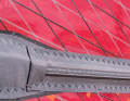 GunSails sews abrasion protection onto the lower batten of the Torro. If you pull the sail over the standing varnish during a water start, the seam is protected.