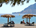 In Plakias on Crete, the Meltemi blows at up to 30 to 40 knots