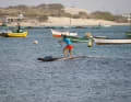 Can you paddle the small swell in front of the centre with the SUP?