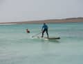 Lässt sich mit dem SUP der kleine Swell vor der Station anpaddeln?