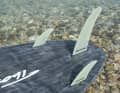Three fins that are perfectly adequate for relaxed freeriding.