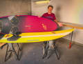 Werner Gnigler is amused by the old boards .