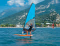 In the beginning, you often stand a little twisted on the board when foiling