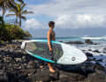 Whilst the Duotone Cosmic SLS is particularly light and comes with a 4+1 fin setup...