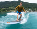 The board is designed to appeal to a wide range of users, from flat-water tours to small waves