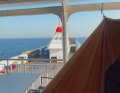 ... Lisa usually does without a sleeping cabin and simply hangs out in the hammock on deck.