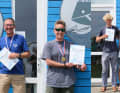 Die Podien der Klassen beim Strander Surf Cup