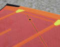 Marker for the luff trim on the Goya Eclipse