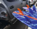 Kai Lenny also took over the fins from his wave rider