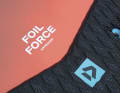 The fast fin can be swapped for a foil in light winds.