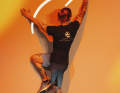 The inside arm now rotates along the wall and you rotate your upper body against the bent leg.  Now twist your spine in the other direction.