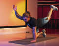 ...at the same time stretched as high as possible towards the ceiling.